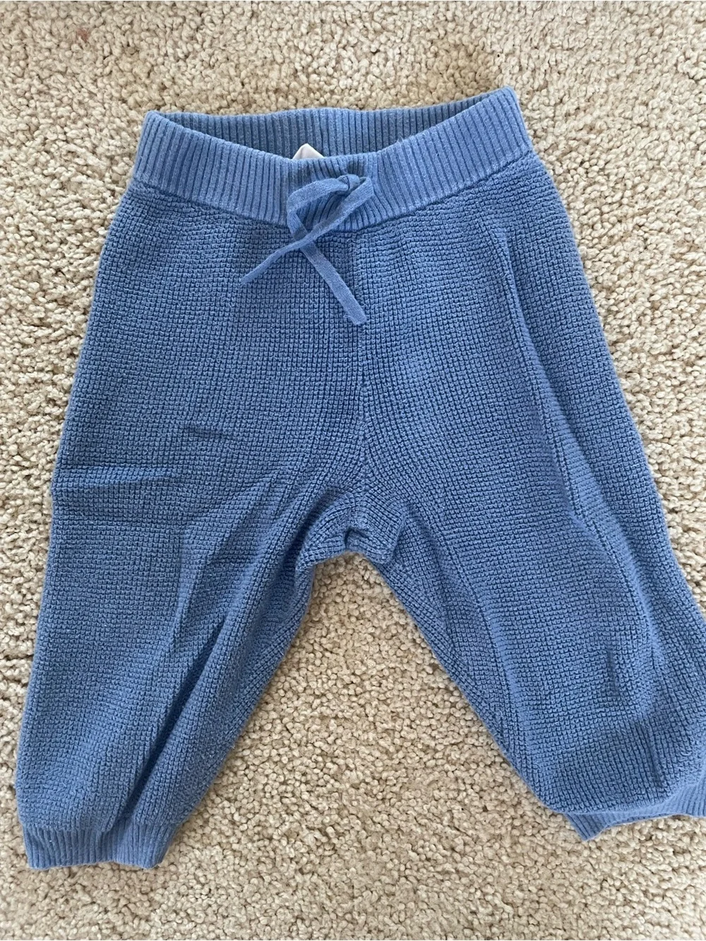 Baby GAP Blue Knit Crewneck Sweater and Pant Set
